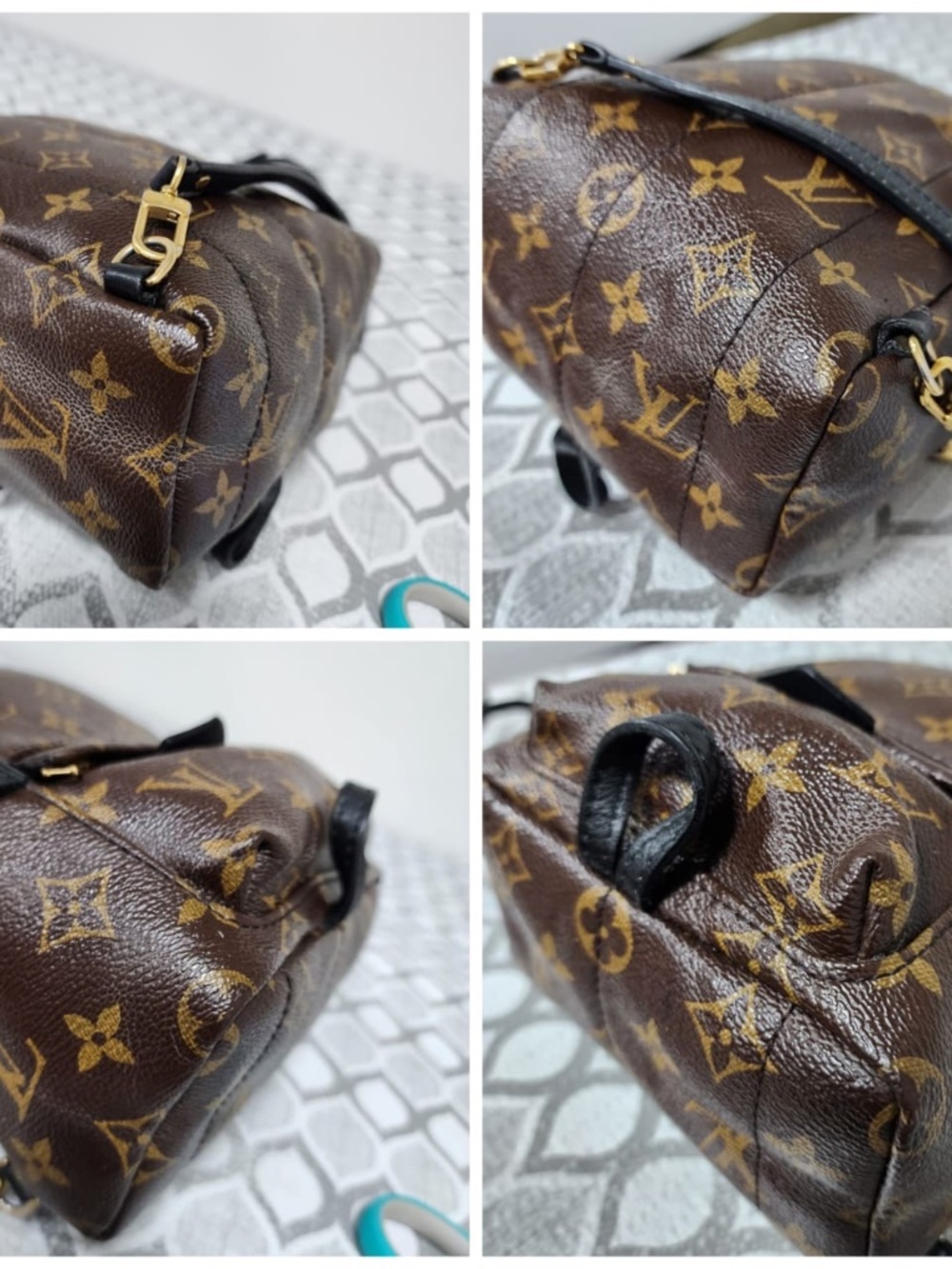 Authentic LOUIS VUITTON Monogram Palm Springs Mini Backpack Brown - Picture 12 of 16